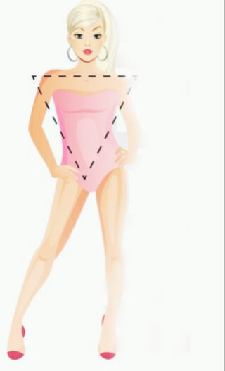 Перевернутый треугольник.