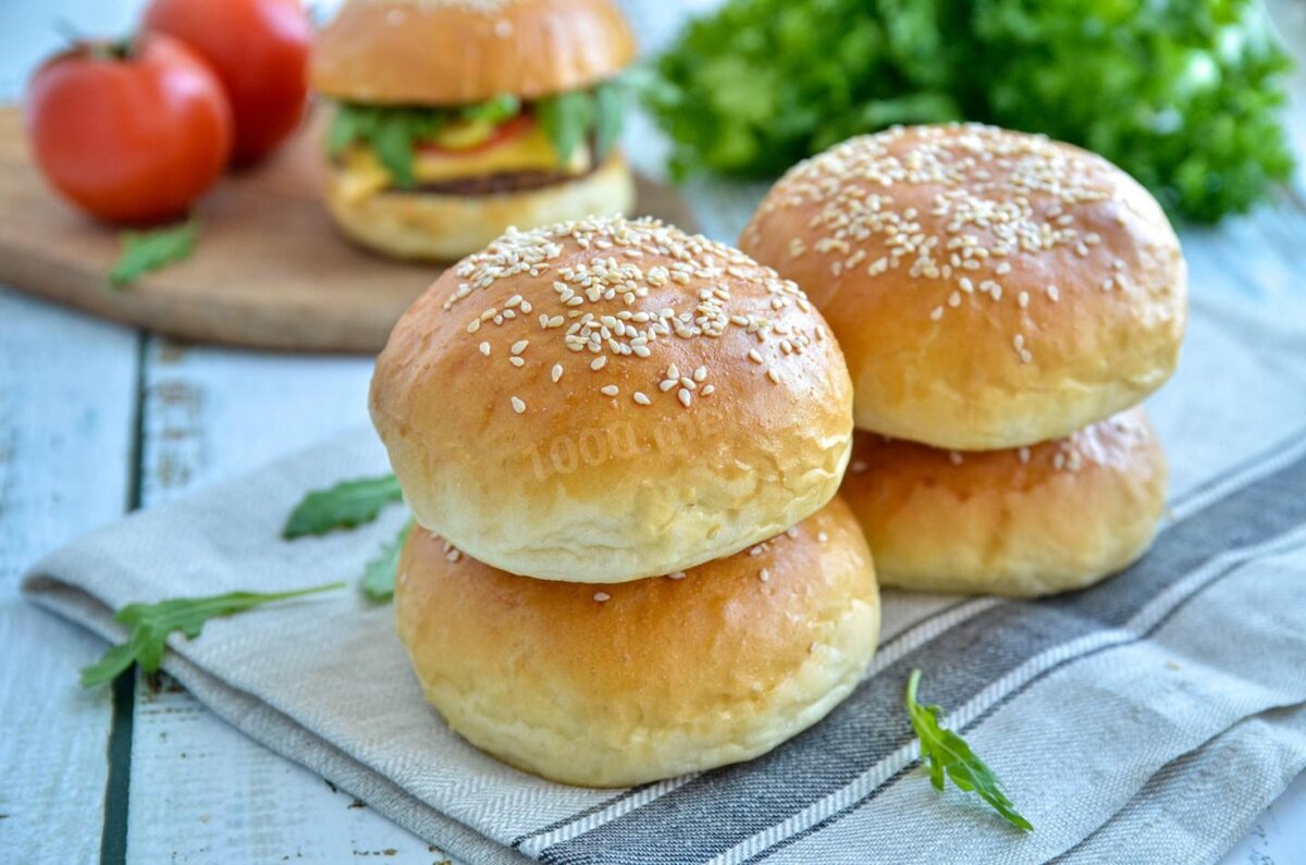 ДОМАШНИЕ БУЛОЧКИ ДЛЯ ГАМБУРГЕРОВ 🍔 КАК В МАКДОНАЛЬДСЕ