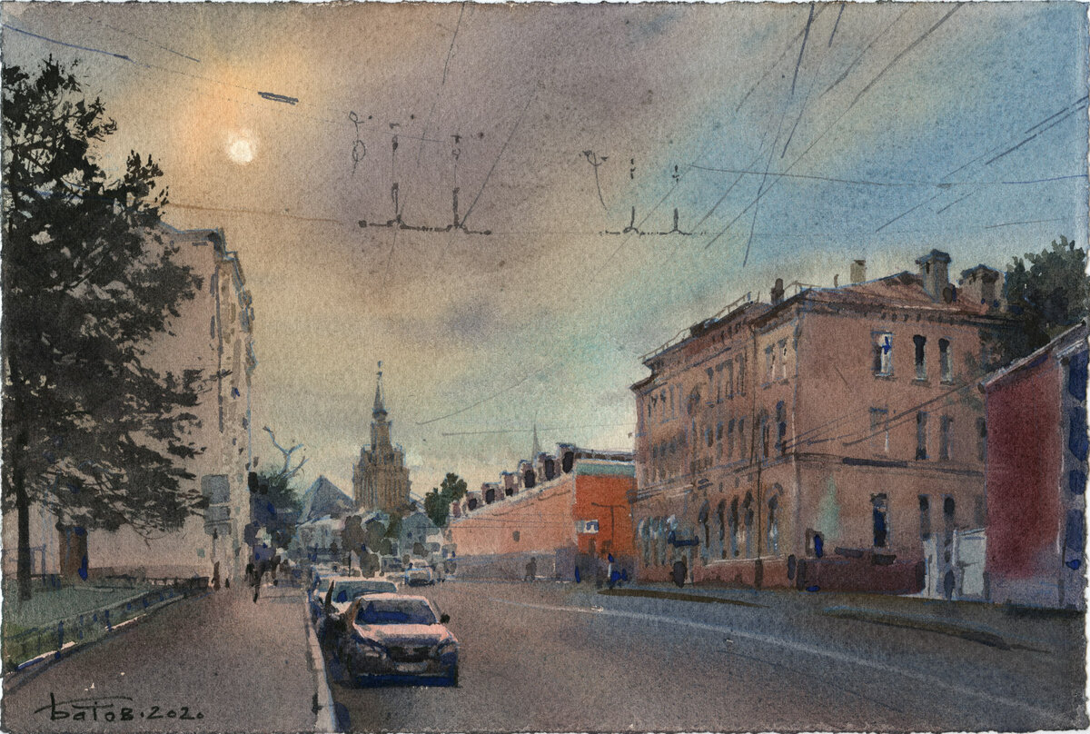 Акварель москва