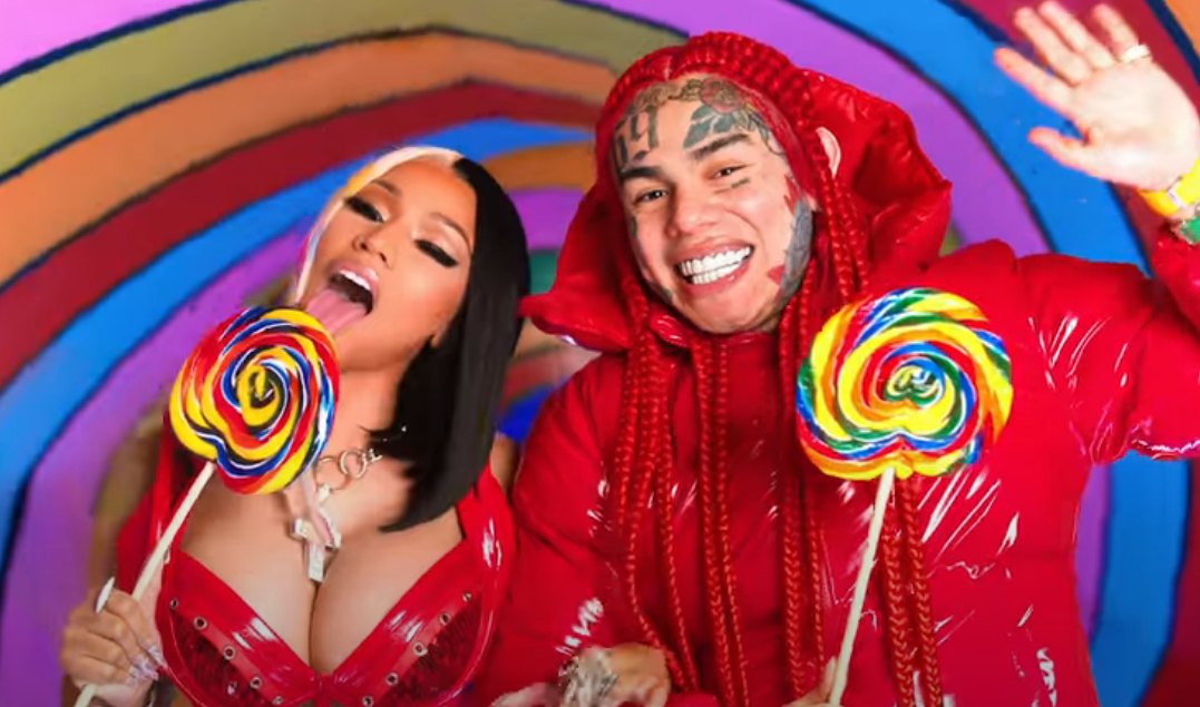 Ники Минаж и 6ix9ine в музыкальном видео «Trollz». Фото: кадр из клипа.