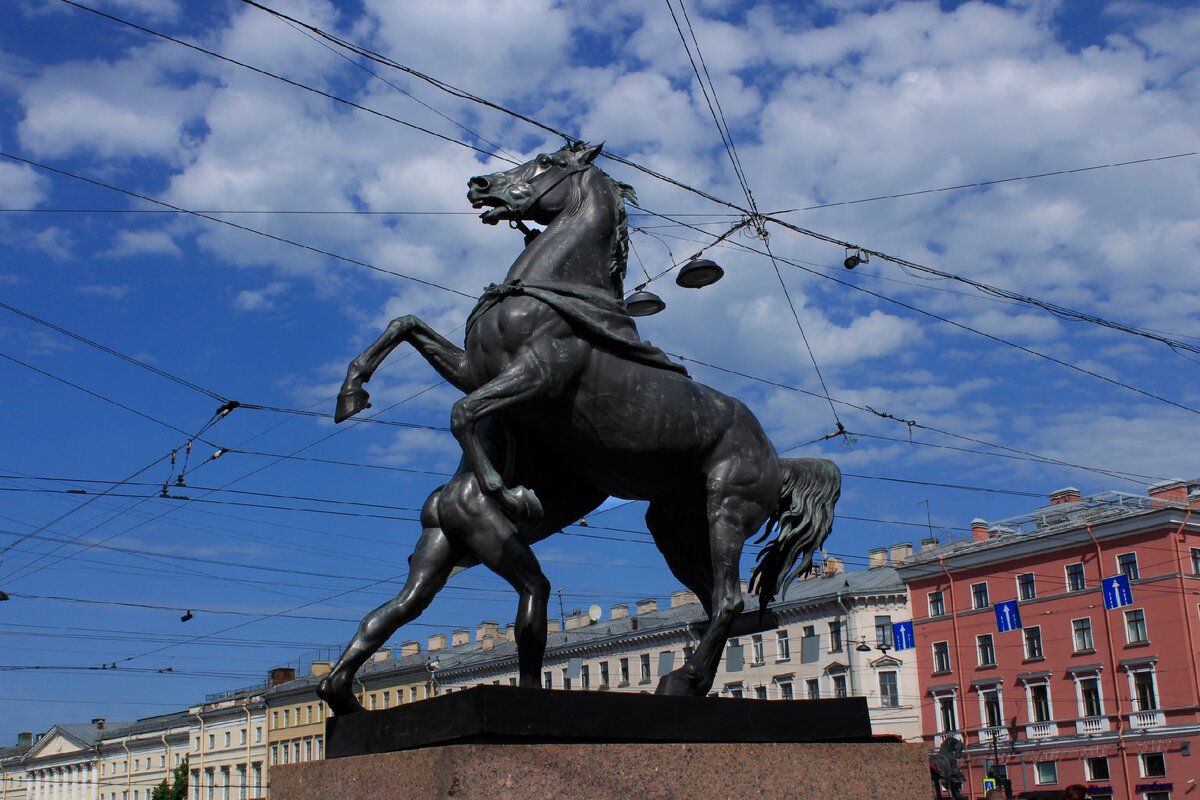 Аничков мост рисунок детский