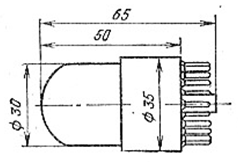 Изображение лампы из советского datasheet