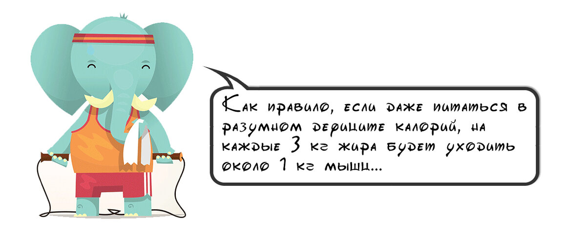 При похудении теряются не только жир но и мышцы
