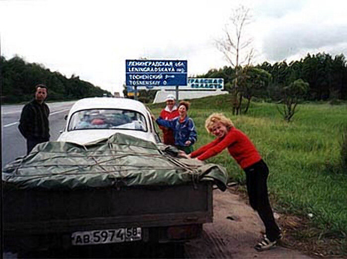 На въезде в Ленинградскую область