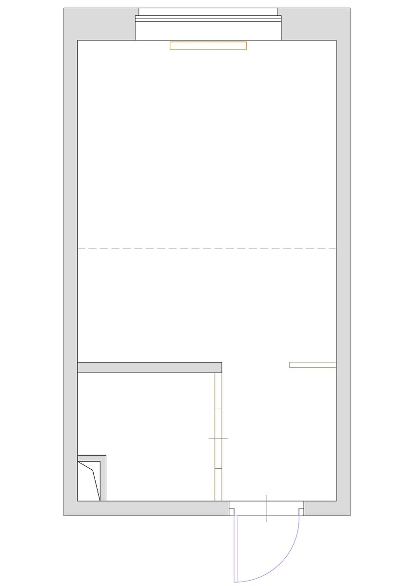 Дизайн квартиры-студии 17 м²