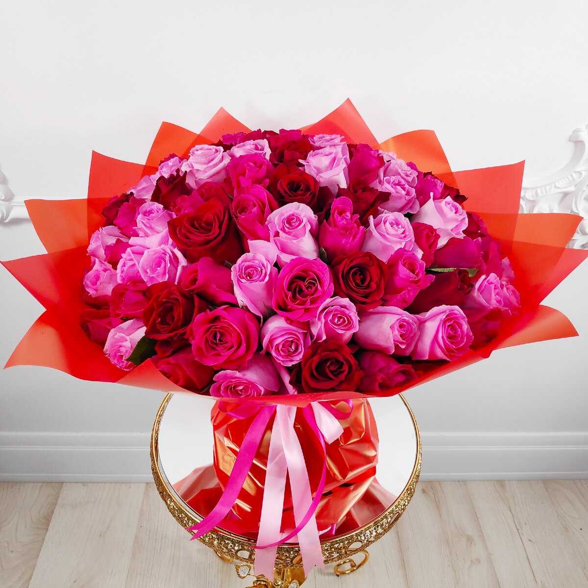 Букет из 101 розы "Ягодный Микс"