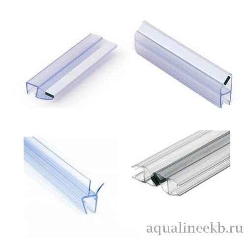 Пример, уплотнителей для душевых кабин