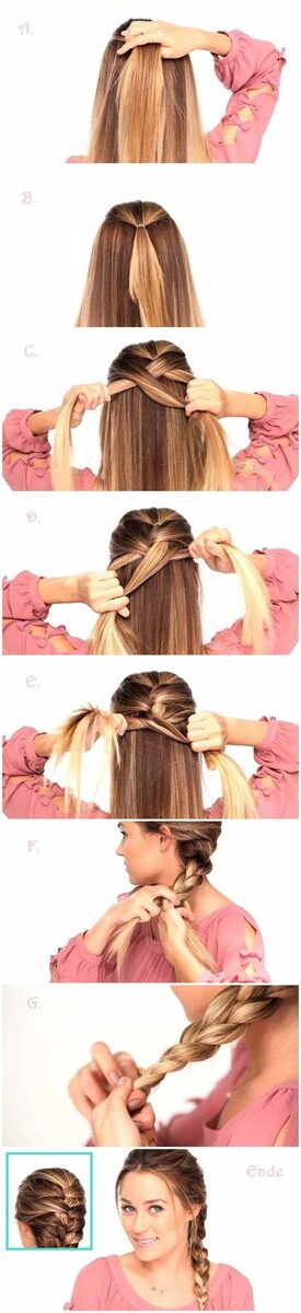 Коса-ободок: четыре варианта плетения - Фотоурок, Перевод на GirlsArea