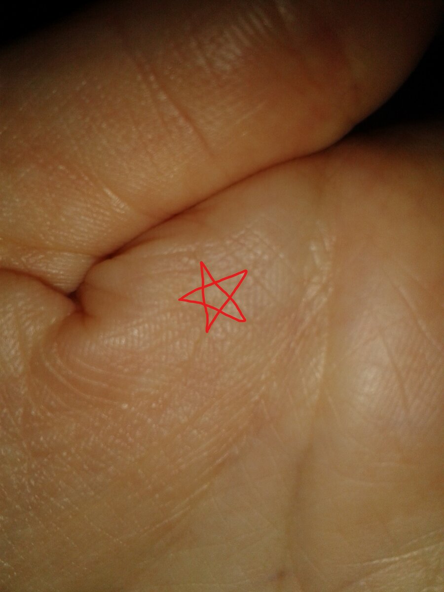 Пентаграмма на руке