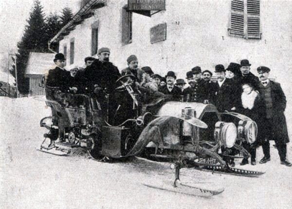 
Последнее фото снегохода де Ла Бессе 24 февраля 1910 года