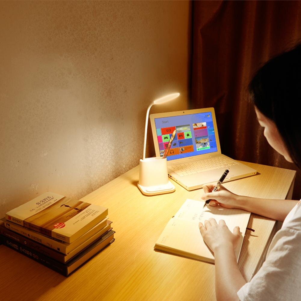 Led rechargeable desk lamp