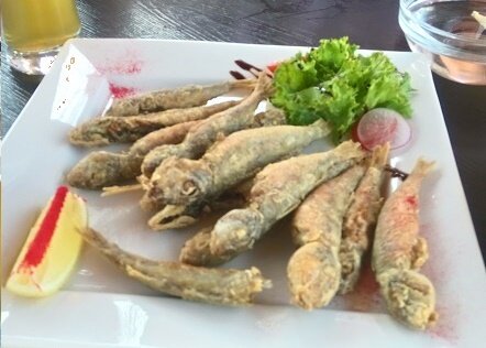 жаренная султанка.