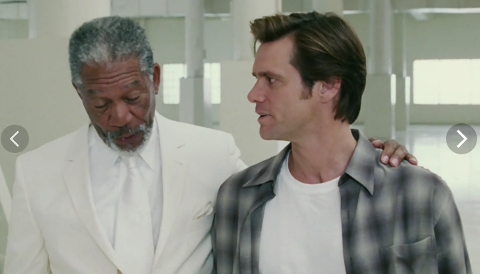 Кадр из фильма «Брюс Всемогущий» (2003).