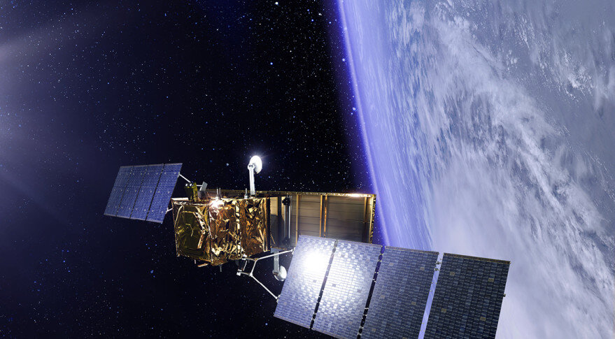  Спутник радиолокационного наблюдения за Землей COSMO-SkyMed 2 поколения, изображение Thales Alenia Space и ESA