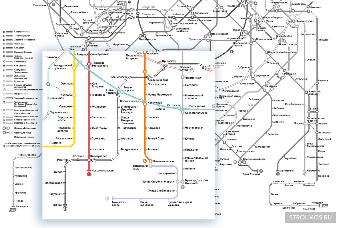 Бкл метро схема на карте 2023