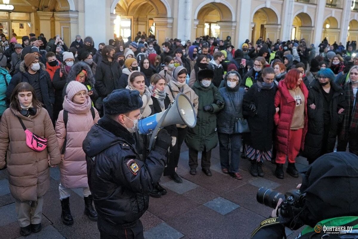 Митинг в Питере