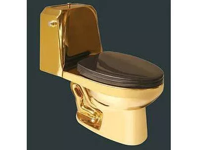 золотой унитаз за 126000 рублей фото с завода производителя ceramia