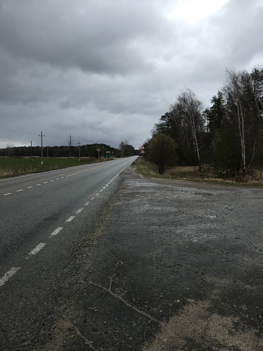 Типичная подмосковная дорога, о которой мы поговорим.