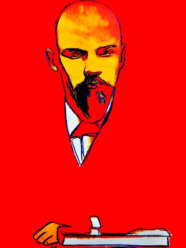 Красный Ленин. Художник Энди Уорхол