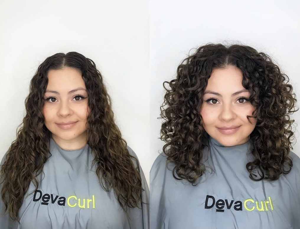 Классическая DevaCut — это стрижка сухих волос соединёнными слоями