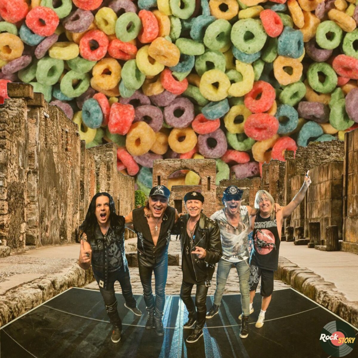 На фотографии: участники группы Scorpions 