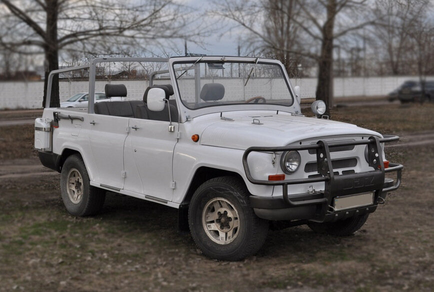 УАЗ Хантер Cabrio/Кабриолет Часть 2 Установка мотора 2T Toyota