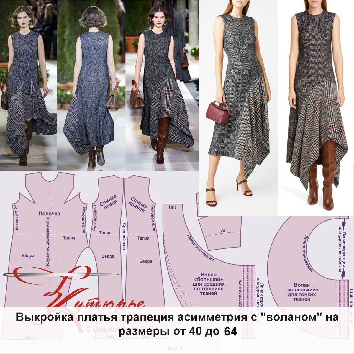 Платье-сарафан с оборкой/воланом внизу своими руками | Olga Maksimova | Дзен