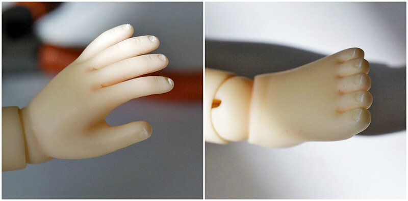 Ноготки с прорисованными белыми линиями на концах