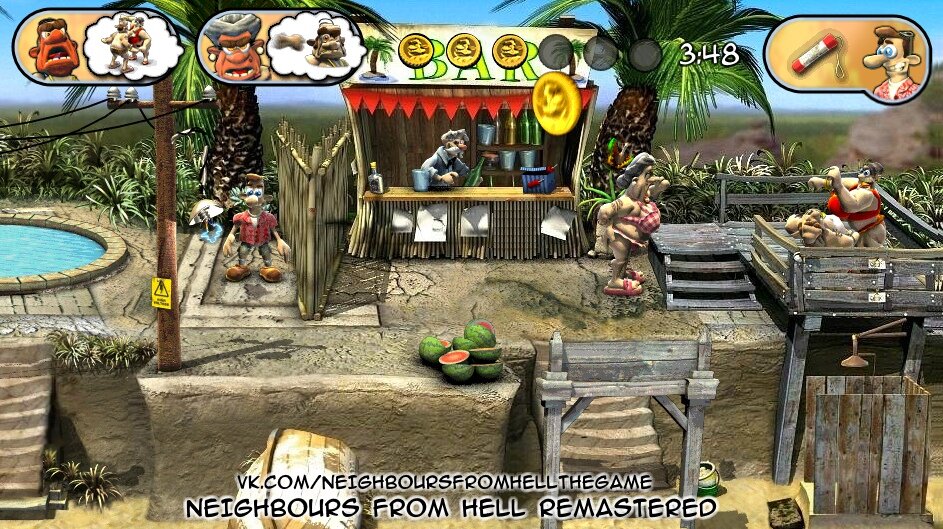 ...и контент из "Адских каникул".