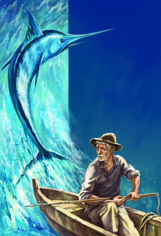 Все у него было старое, кроме глаз, а глаза были цветом похожи на море, веселые глаза человека, который не сдается. Эрнест Хемингуэй - Старик и море. 