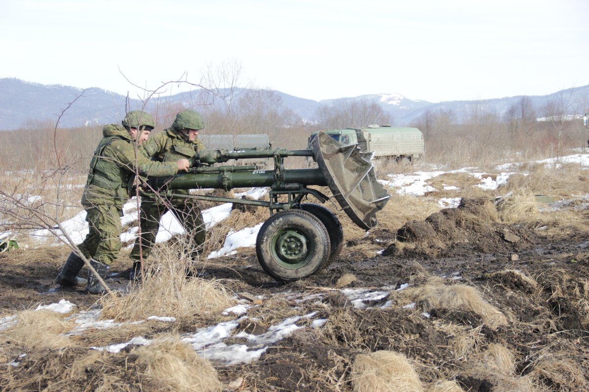 Минометчики Южного военного округа. Фото пресс-службы Минобороны России. 