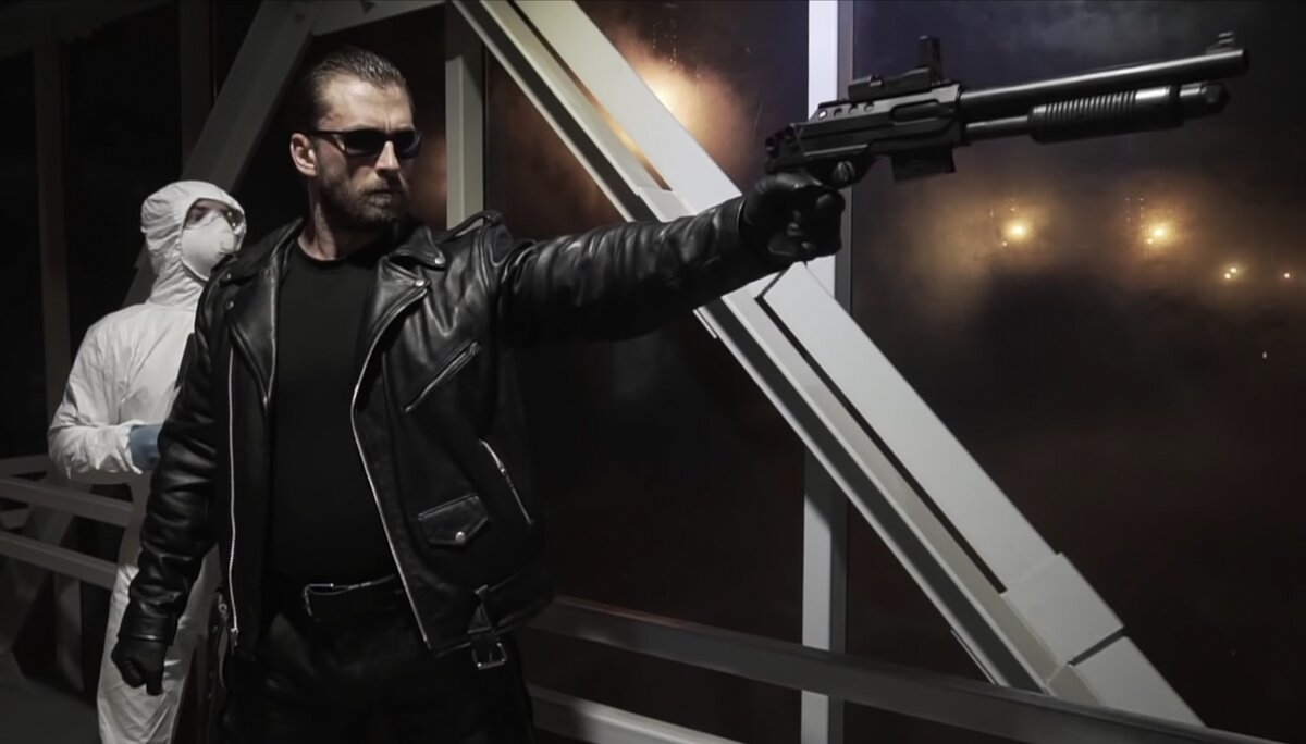 Кадры из фильма "Klokonator", по мотивам к/ф "Терминатор". 8-я серия проекта "Невыходные". 