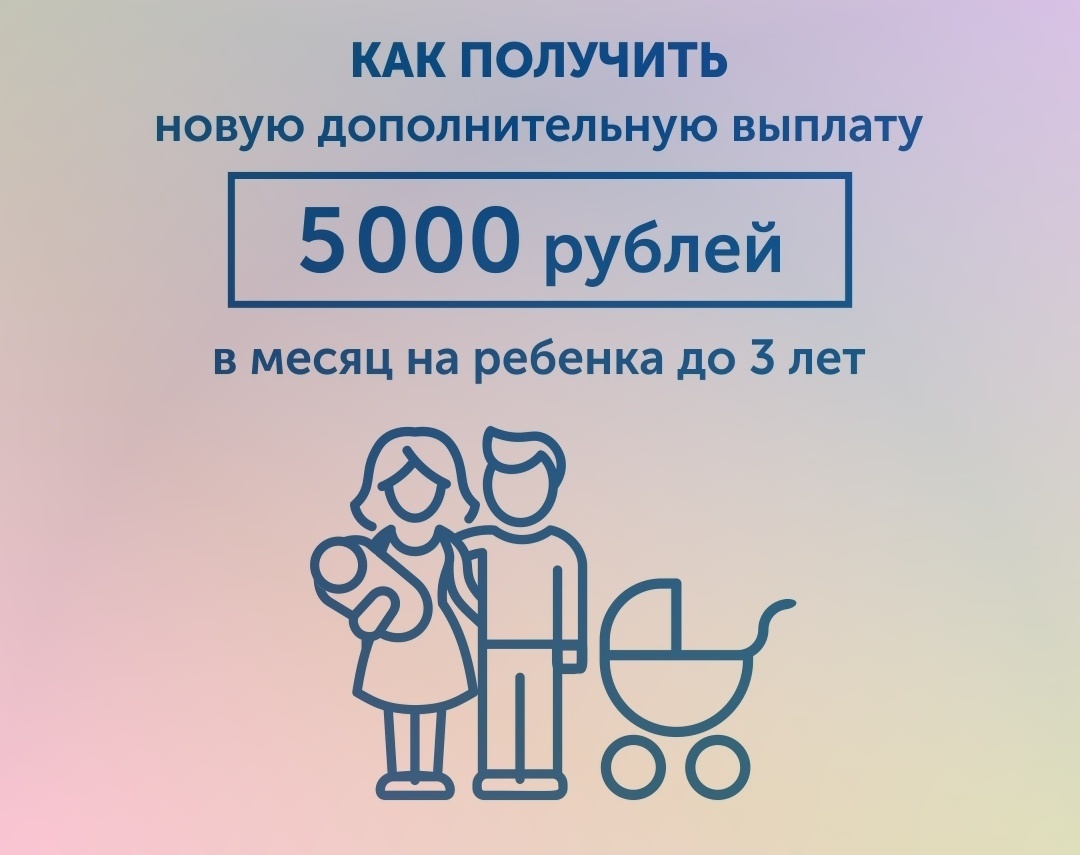 Карантинные 5000 руб. на ребенка до 3 лет.