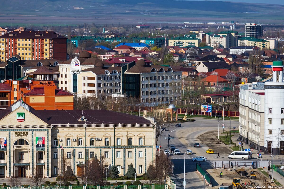 Центр города Грозный. Фото Абдуллы Берсаева. Фото представлено самим автором.