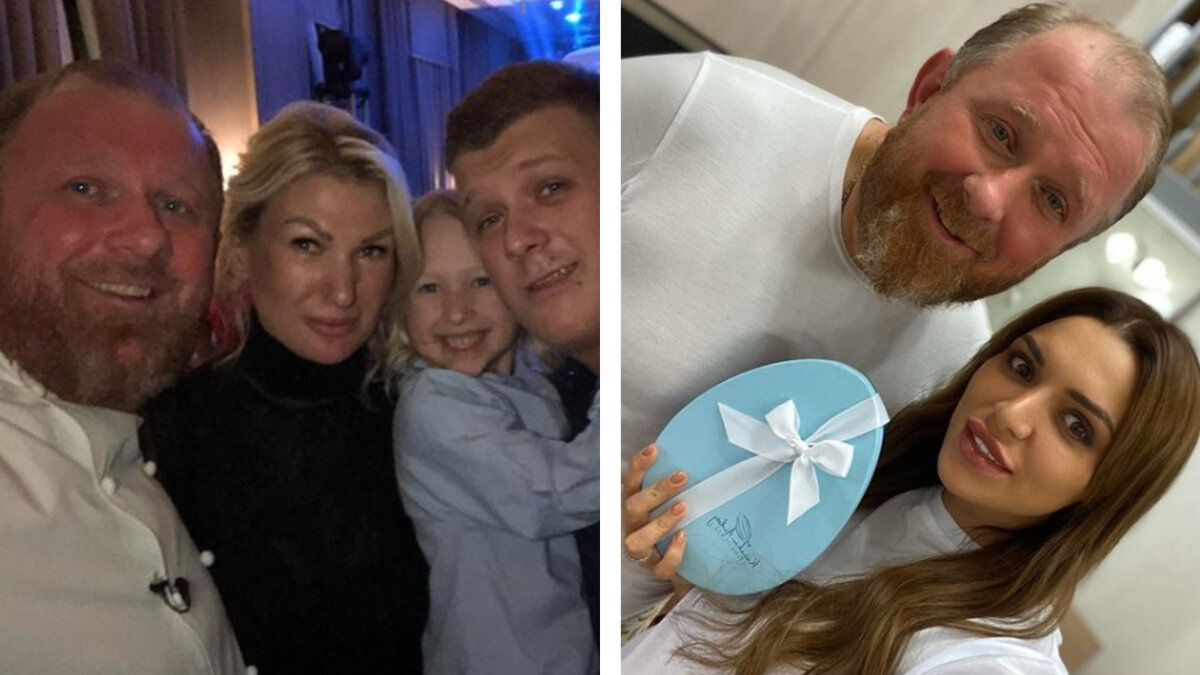 Фото слева с женой из Instagram @ivlevchef и справа с новой подругой @lera_kudenkova