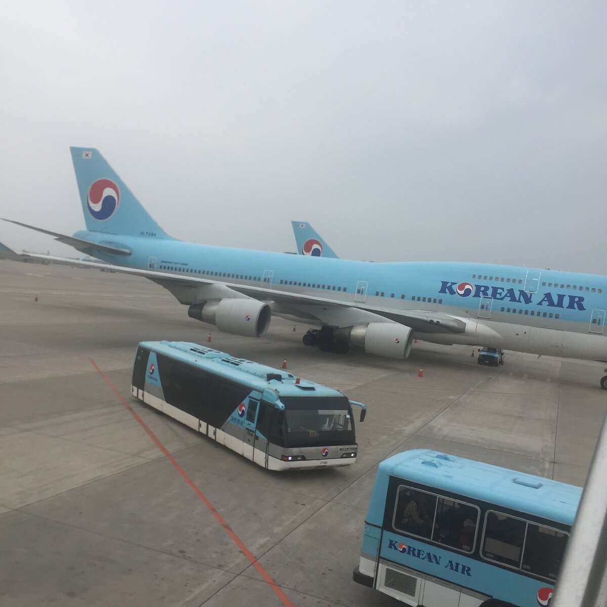 Корейские авиалинии в аэропорту Пекина
