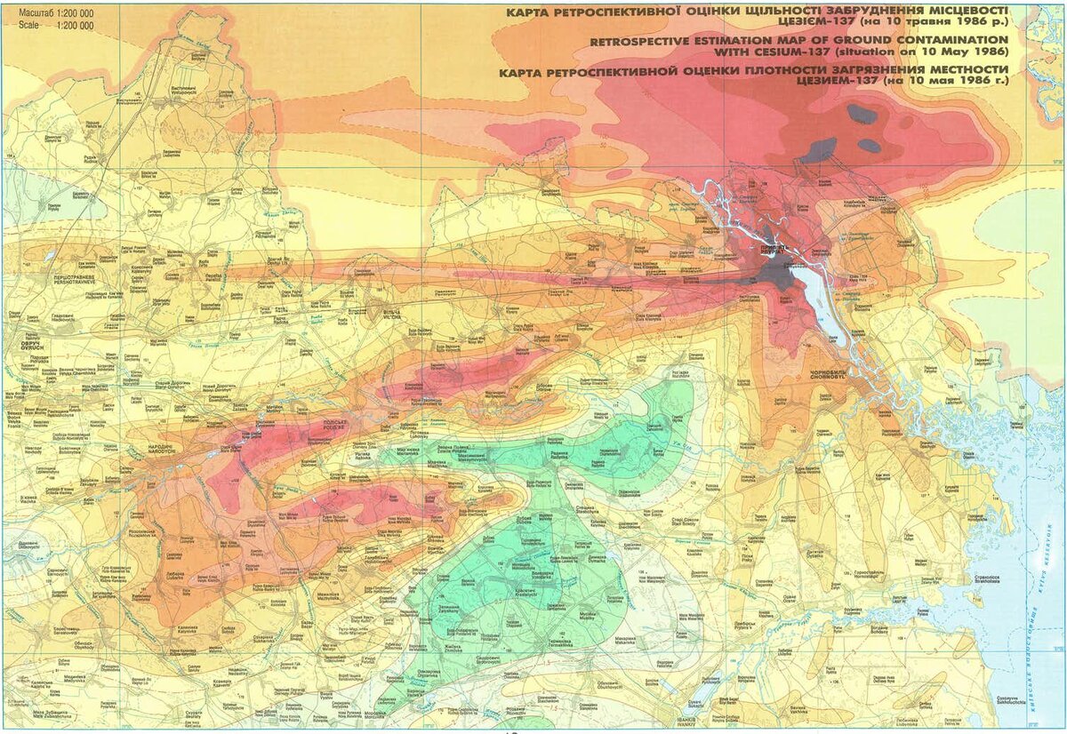 Карта 1986 года