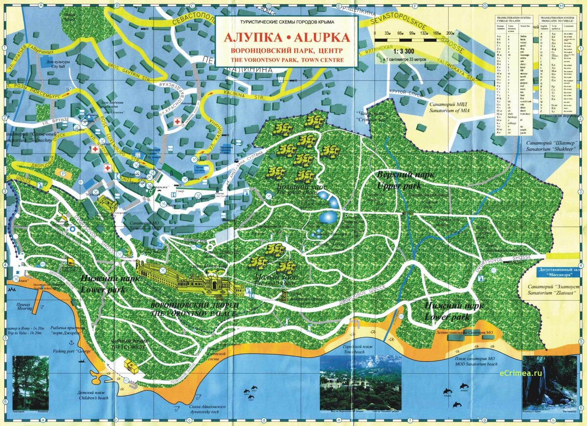 Форосский парк карта схема