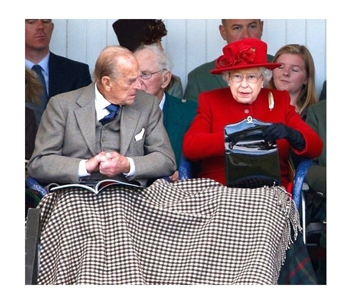 Королева с мужем, принцем Филиппом