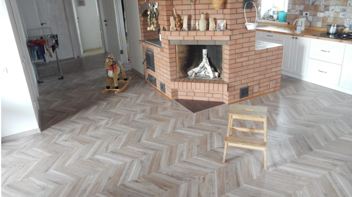 Полы возле печи моего дома.