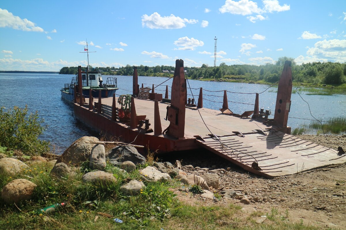 Паром через р. Онега