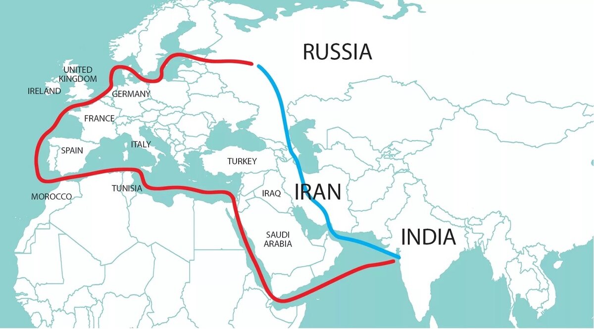 Карта россия иран индия