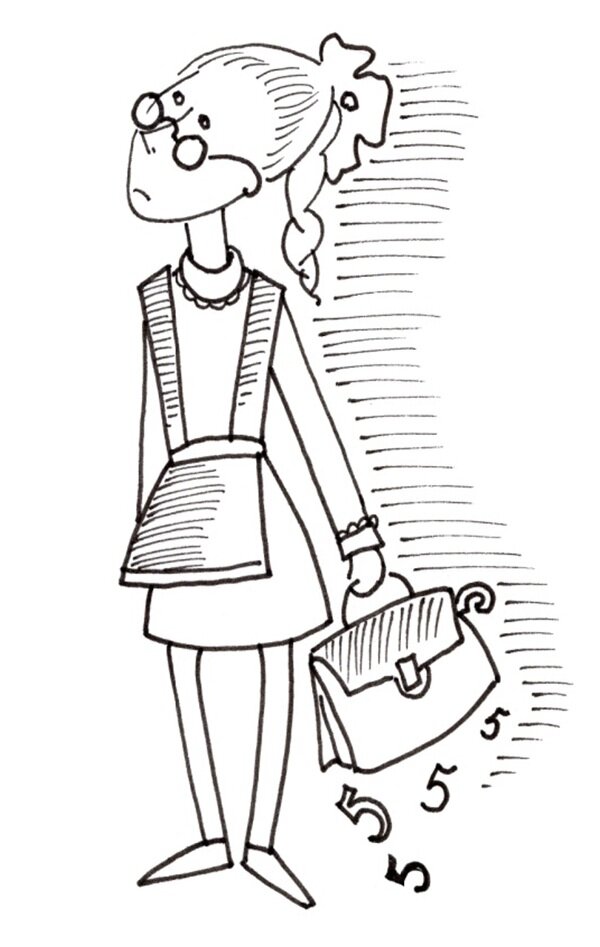 Отличница.рисунок автора