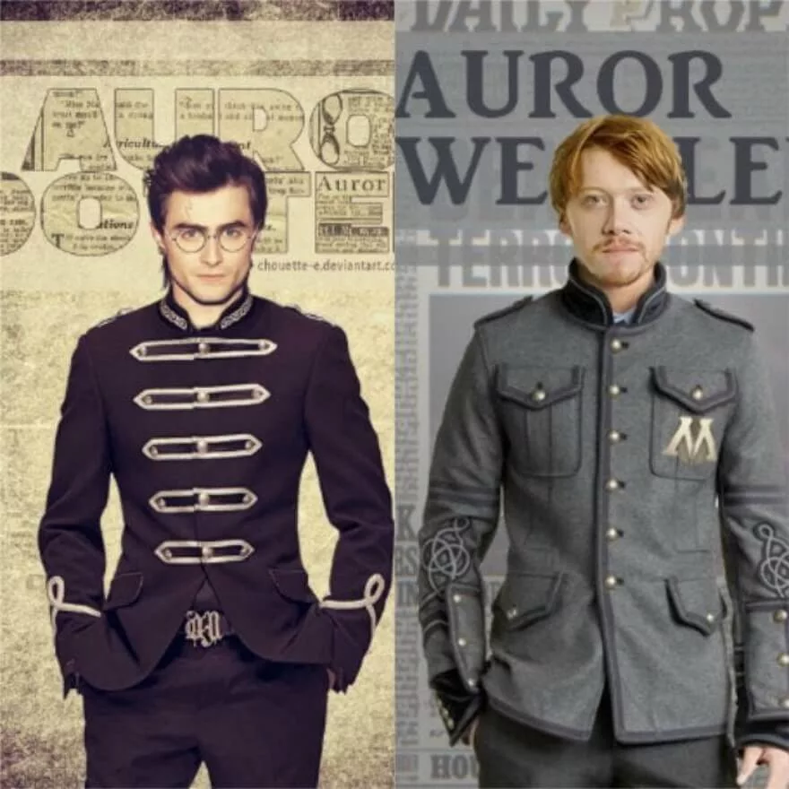 Примерно так могли бы выглядеть Гарри и Рон, работая в Отделе Мракоборцев