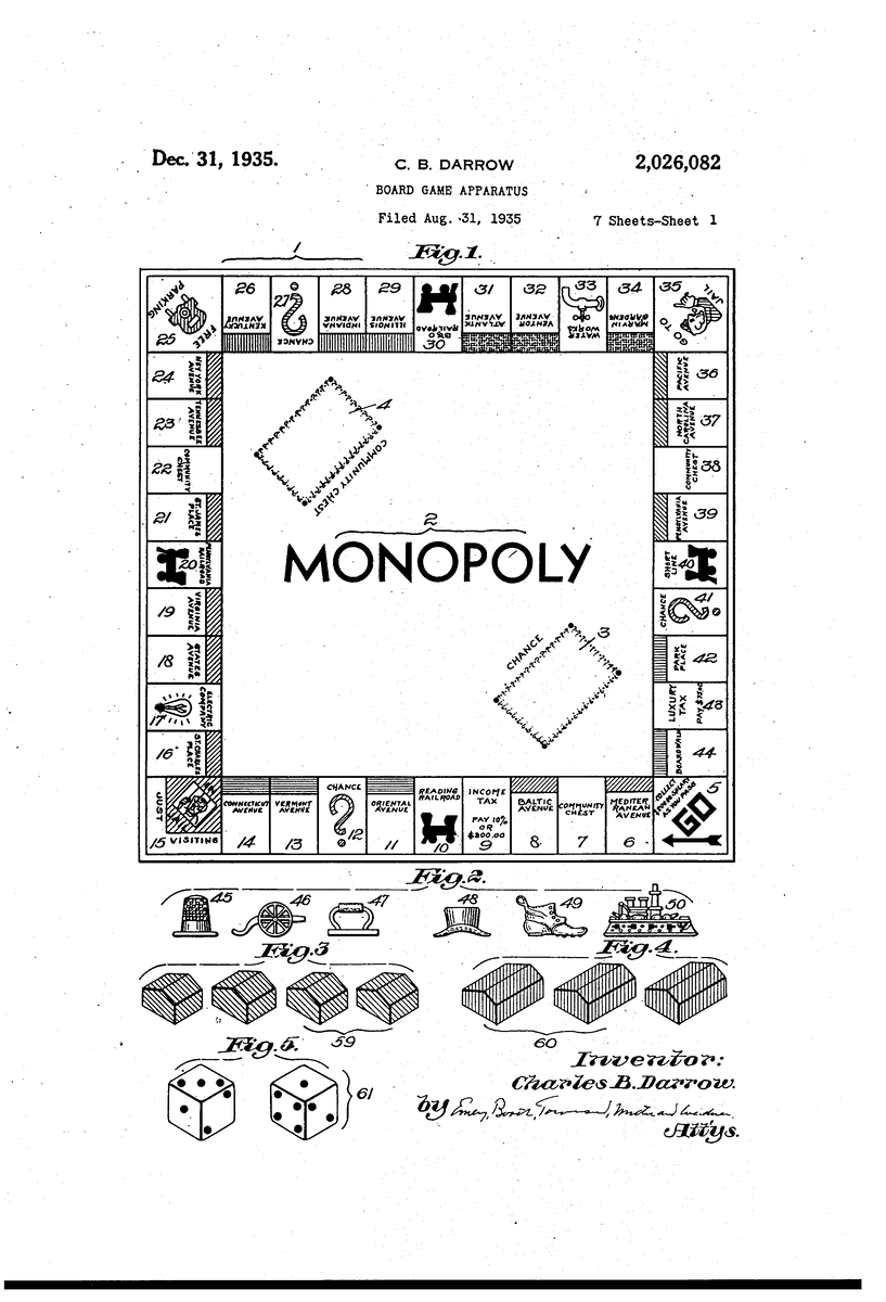 Монополия – запатентованная с 1935 г. игра! | Патент-шматент | Дзен