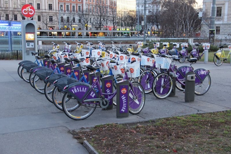 Велосипедная станция в Вене