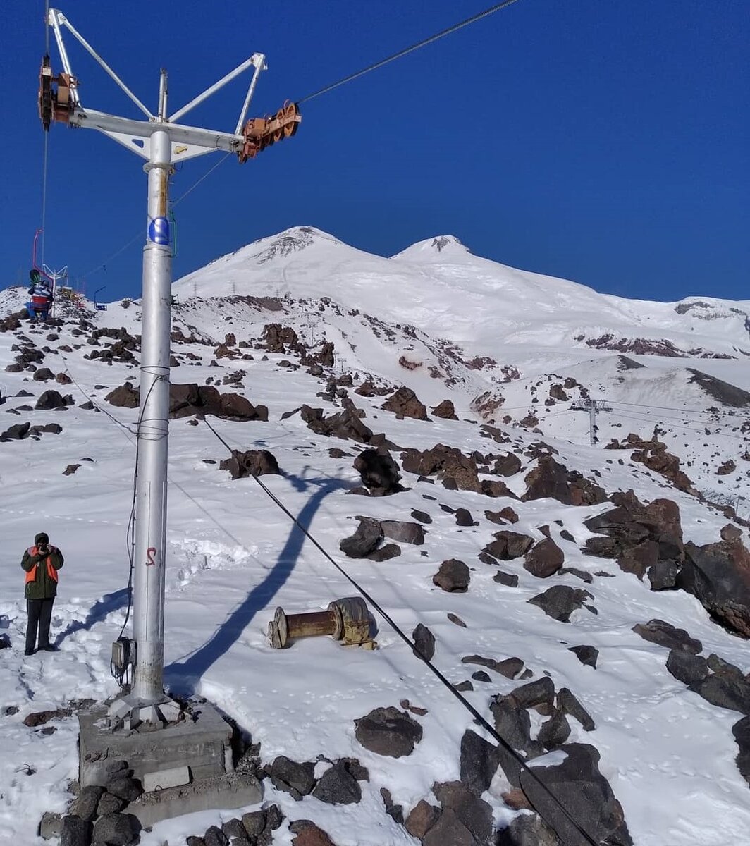 Канатка на Эльбрусе.