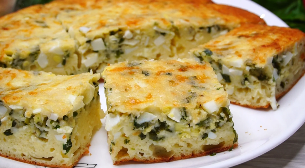 Сайт калниной. Наливной пирог с луком и яйцом. Заливной пирог с луком и яйцом