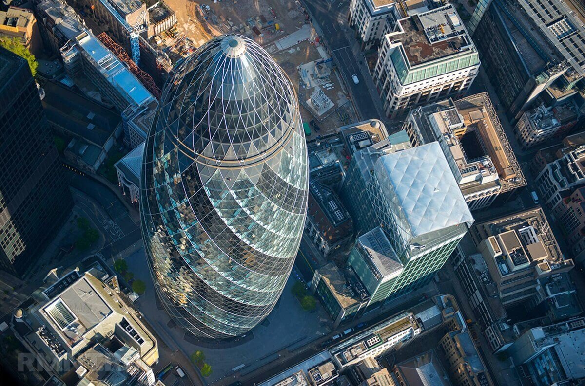 Башня-огурец 30 St Mary Axe — Лондон, Англия 