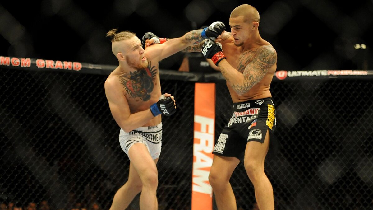Конор Макгрегор нокаутирует Дастина Порье на UFC 178